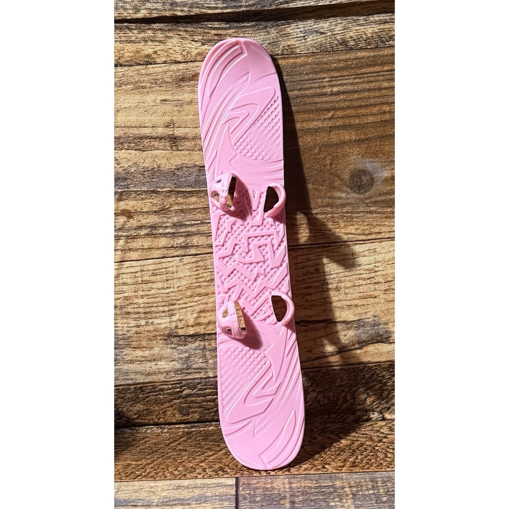 BARBIE DOLL PINK SNOWBOARD WITH FOOT HOLDER